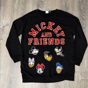 Disney Mickey and Friends Black Sweatshirt